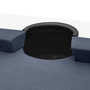 Voir la diapositive 5 : Rendez vous déco Table de billard convertible blanche tapis gris-Eddie