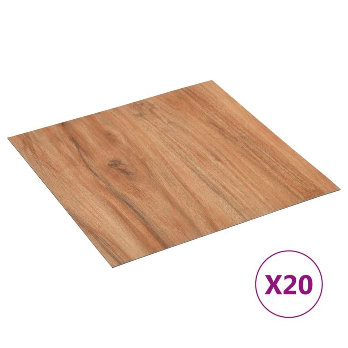 VIDAXL Planches plancher autoadhesives 20 pcs PVC 1,86 m^2 naturel