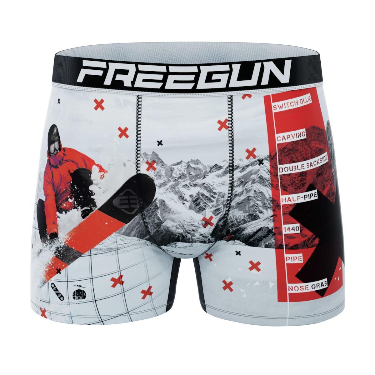 FREEGUN Lot de 4 boxers homme Extremes Sports
