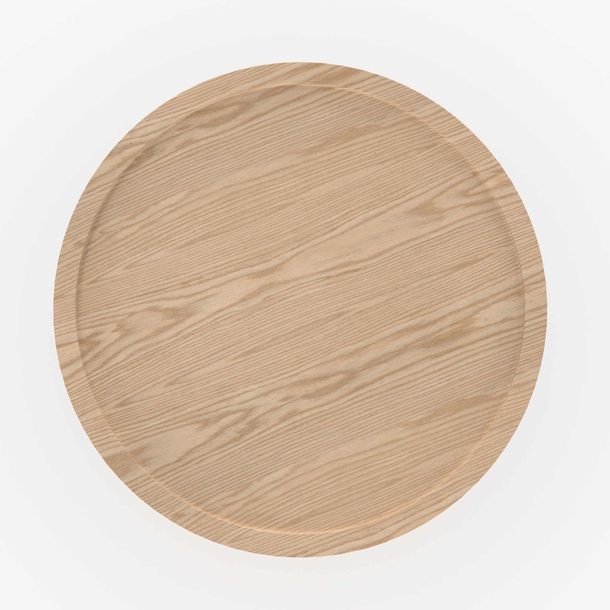 Voir la diapositive 6 : MAISON PAVANE Table d'appoint en placage chène blanc, d40 cm-côme