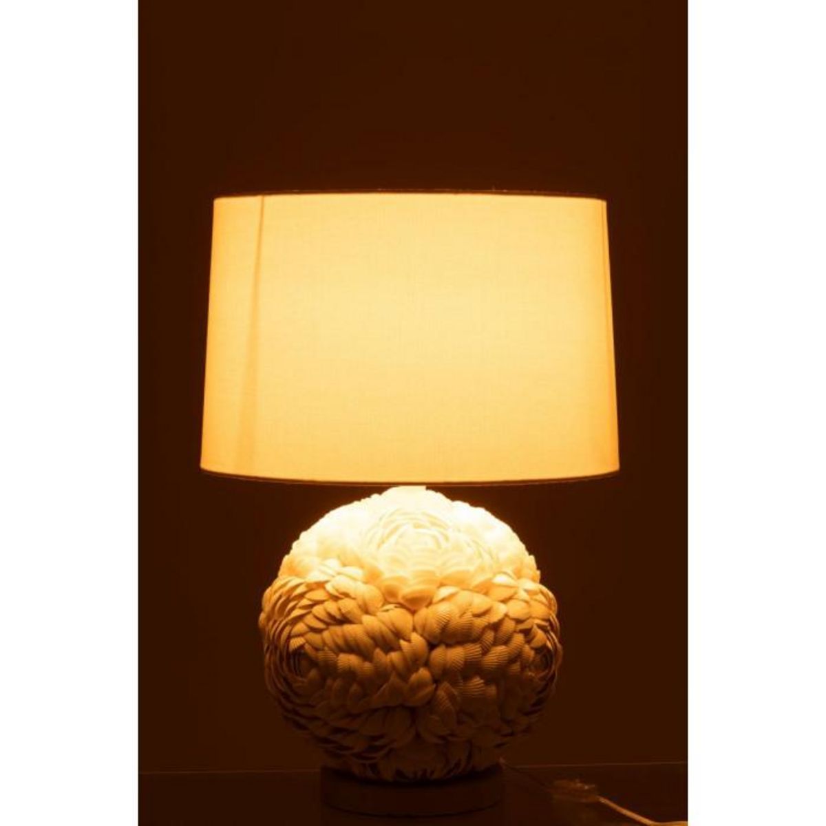 Paris Prix Lampe à Poser Coquillage  Beach  59cm Blanc