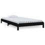Voir la diapositive 1 : VIDAXL Lit empilable sans matelas noir 80x200 cm bois massif de pin