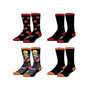 Voir la diapositive 1 : FREEGUN Lot de 4 paires de chaussettes homme Naruto Shippuden