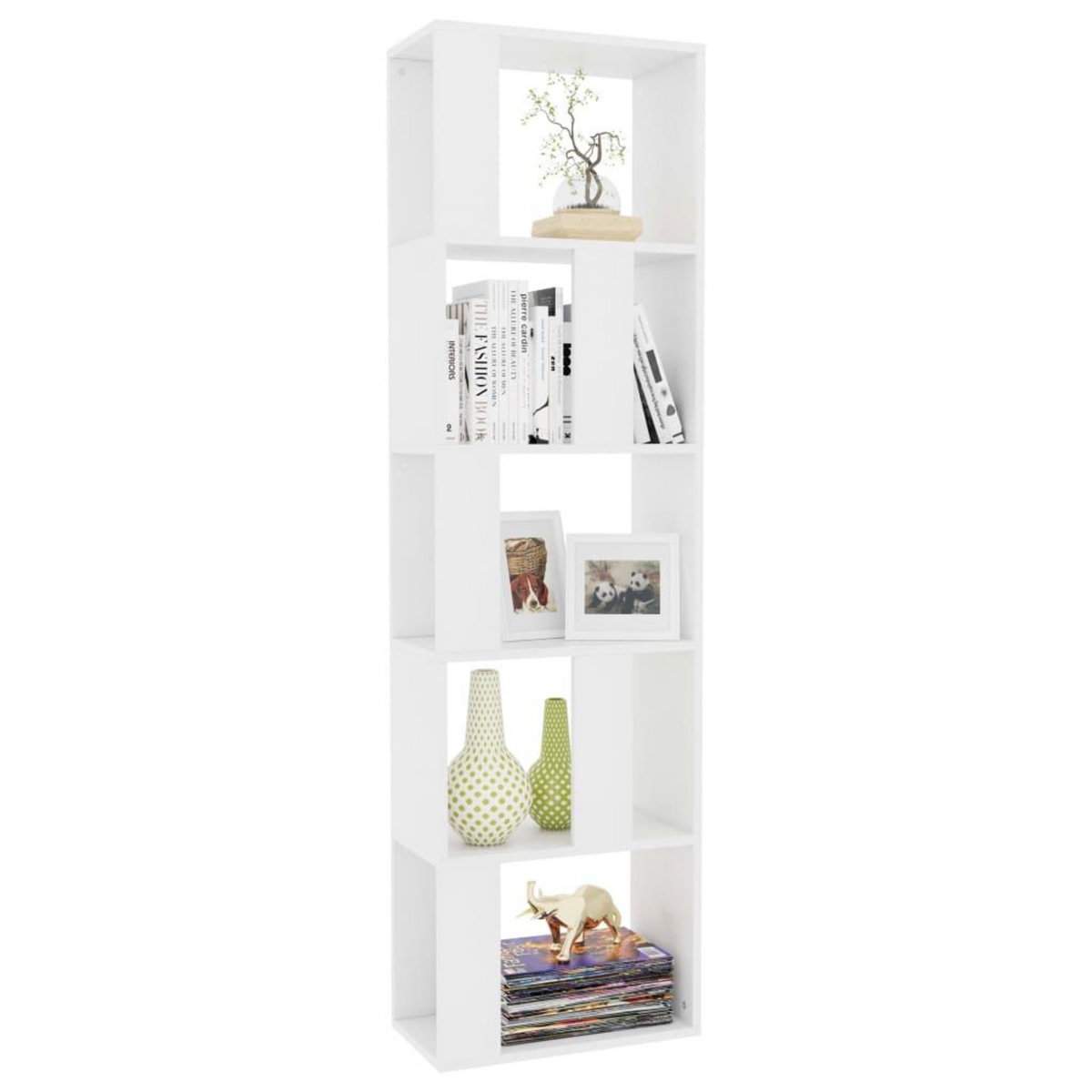 VIDAXL Bibliotheque/Separateur de piece Blanc Bois d'ingenierie