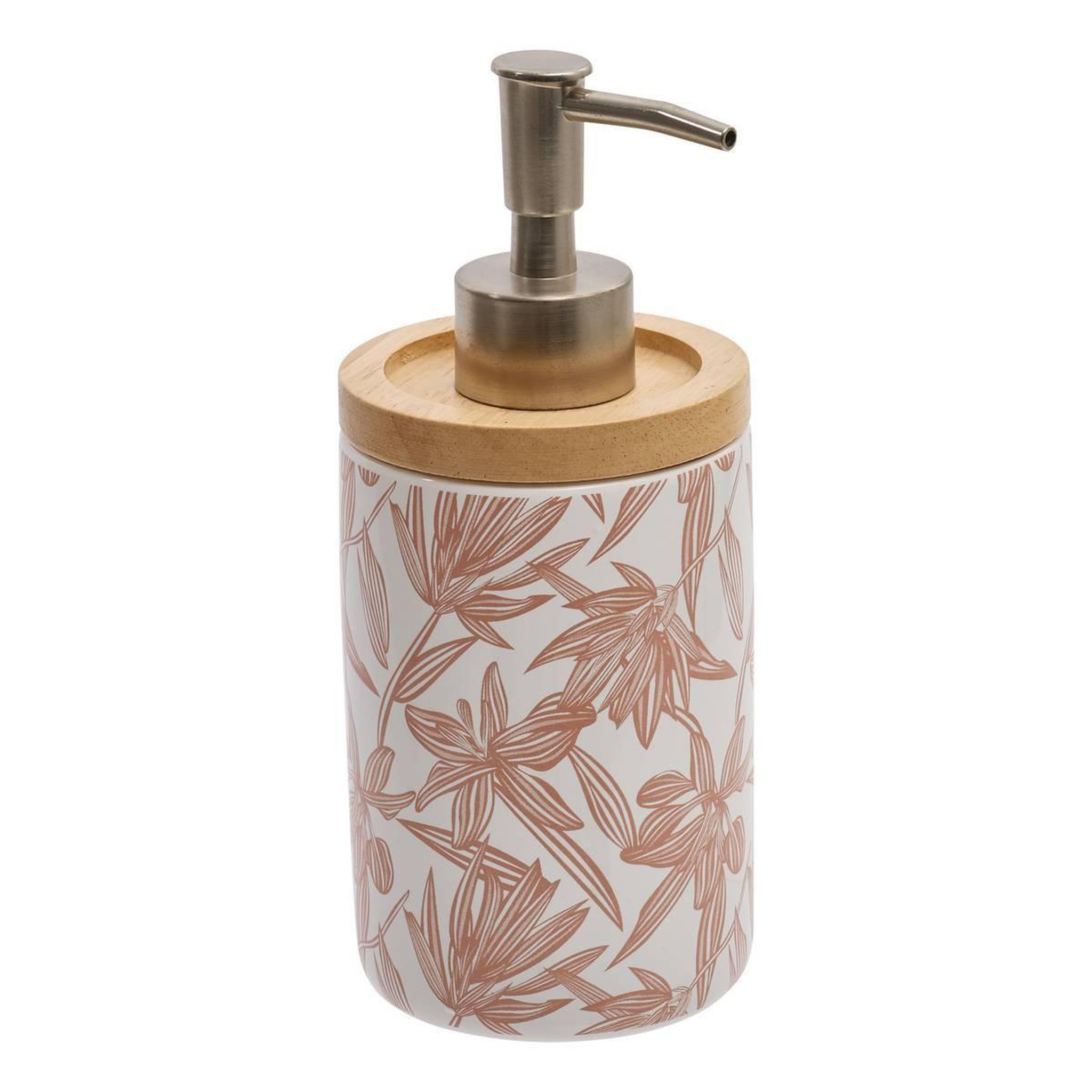 FIVE Distributeur de Savon Imprimé  Bloom  398ml Rose
