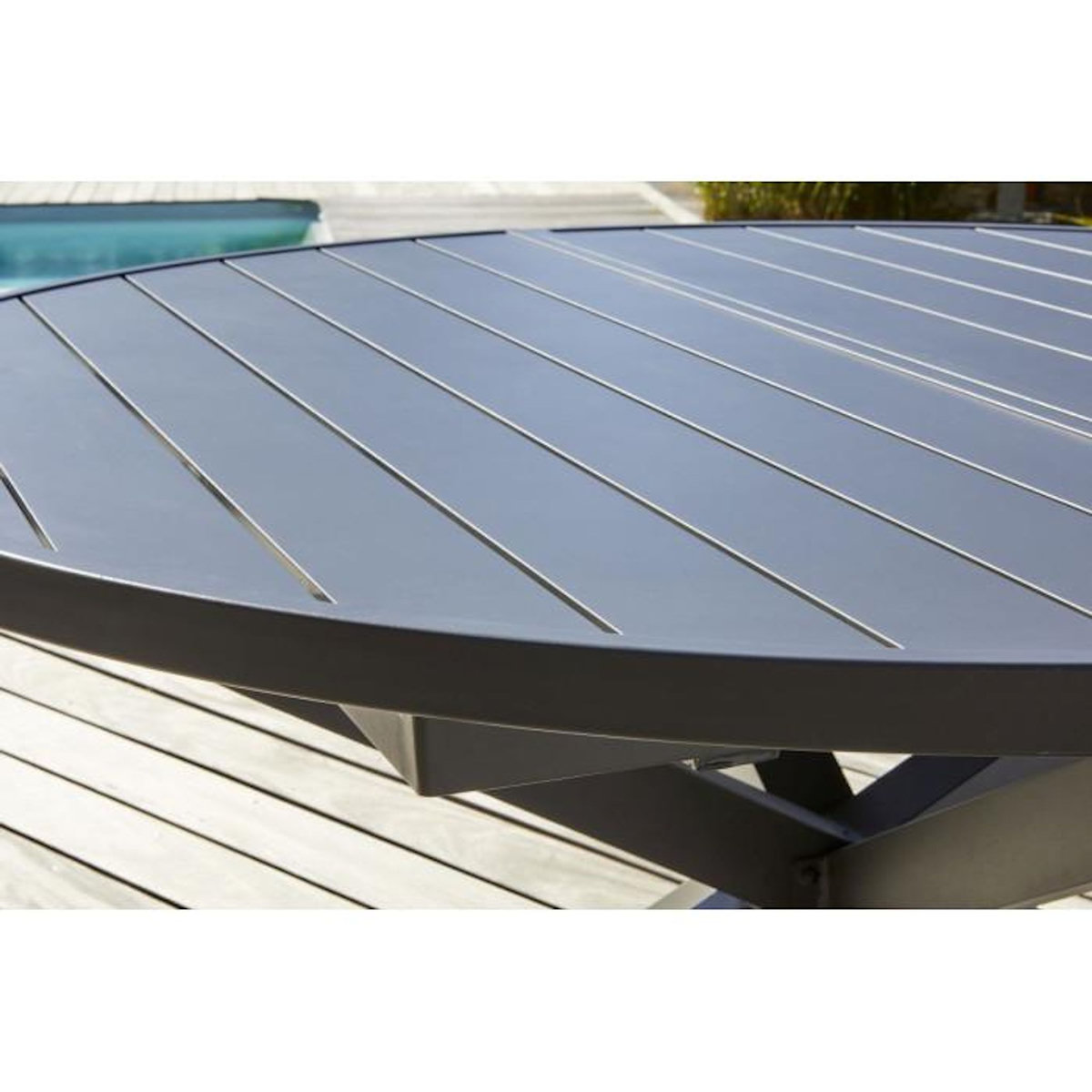 Paris Prix Ensemble Table de jardin Extensible & 6 Chaises  Pelosa  145-199cm Gris Anthracite