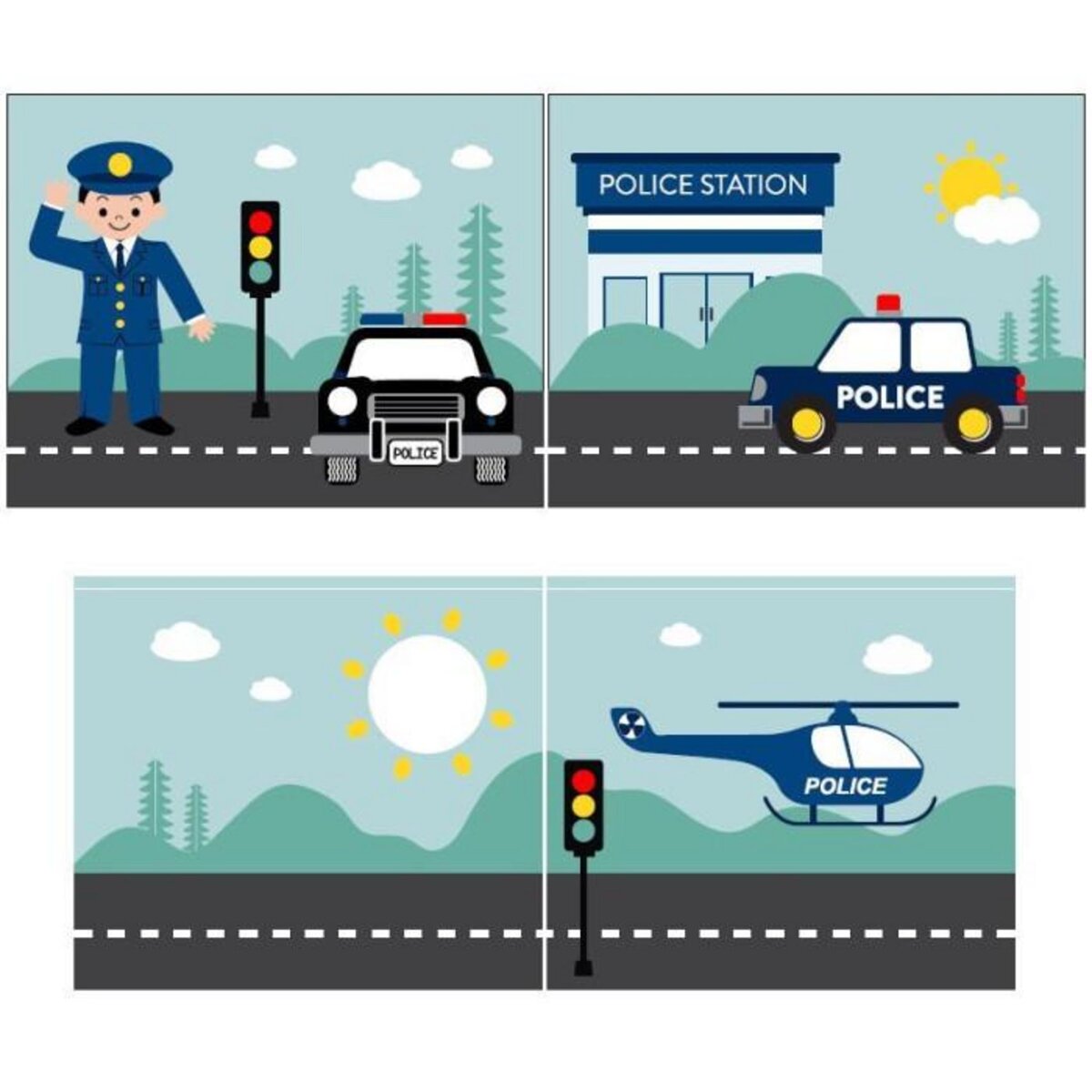 Paris Prix Lit Enfant Toboggan & Tente  Scott Police  90x200cm Blanc