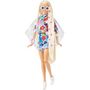 Voir la diapositive 2 : BARBIE Poupée mannequin Barbie Extra robe fleurie