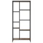 Voir la diapositive 3 : VIDAXL Etagere a livres 80x30x180 cm Acier et bois d'ingenierie