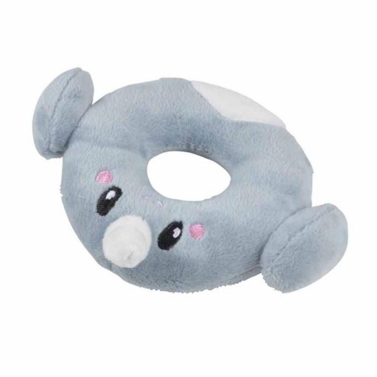 Paris Prix Doudou avec Hochet  Narval Océan  12cm Bleu