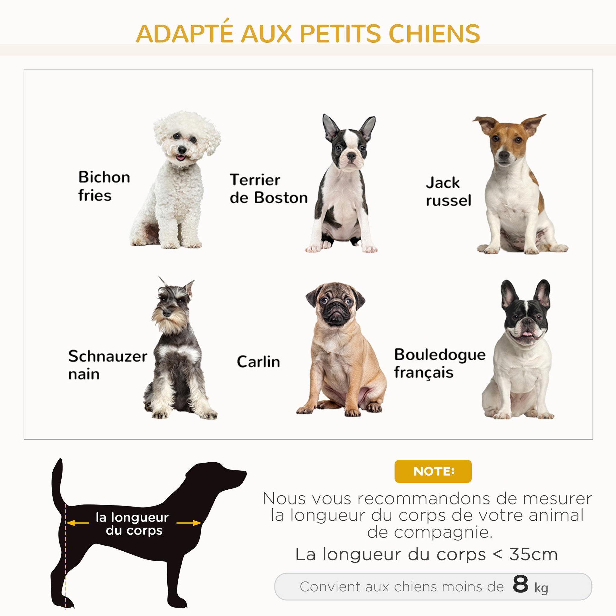 Voir la diapositive 4 : PAWHUT Canapé chien lit pour chien design scandinave déhoussable dim. 72l x 44l x 31h cm pieds bois tissu polyester gris