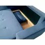 BEST MOBILIER Pilea - canapé d'angle réversible 4 places - convertible avec coffre - en tissu -