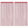 Voir la diapositive 2 : VIDAXL Rideau en fils 2 pcs 140 x 250 cm rose
