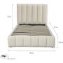 Voir la diapositive 4 : Habitat et Jardin Lit avec coffre  Annie  180 x 200 cm - Beige