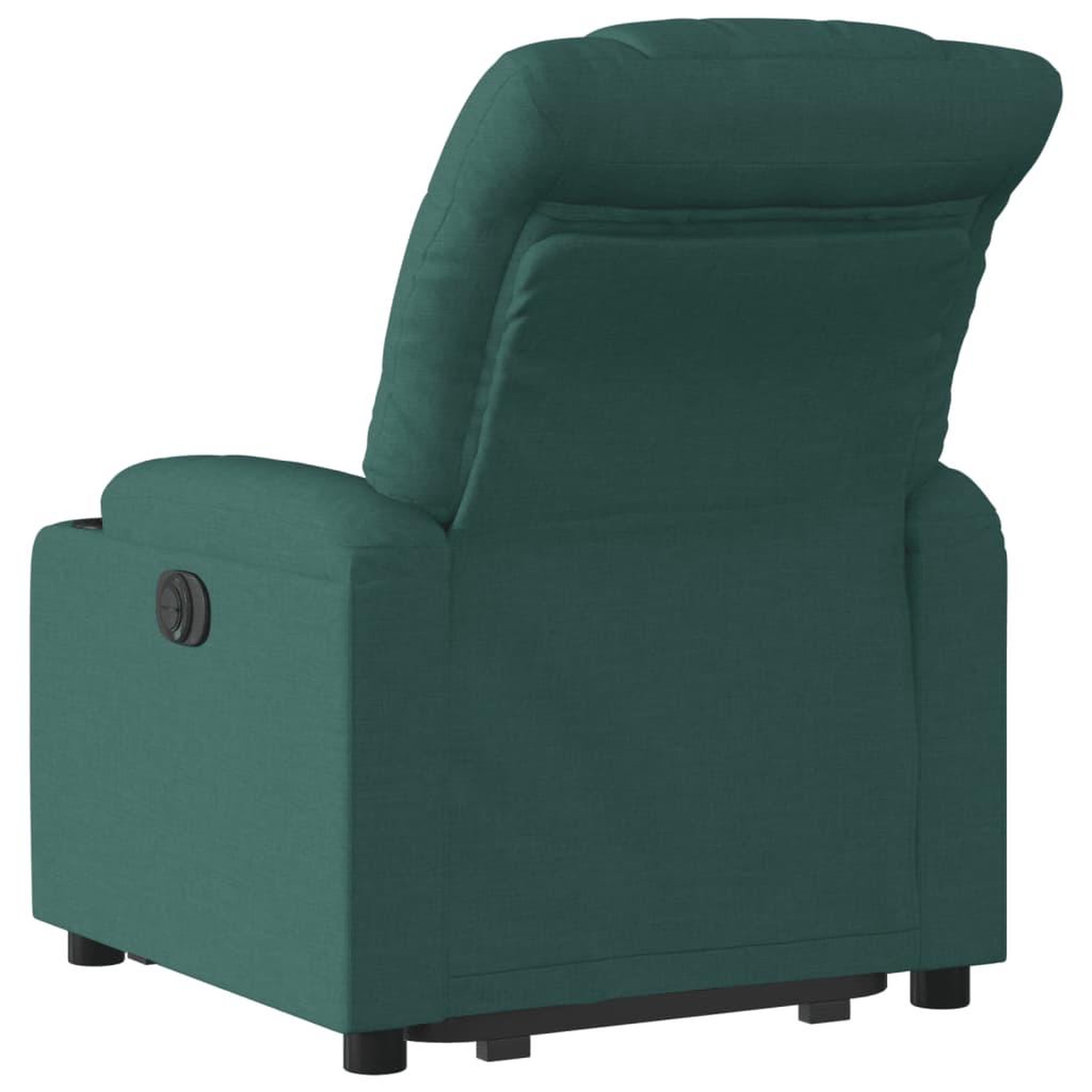 Voir la diapositive 5 : VIDAXL Fauteuil inclinable vert fonce tissu