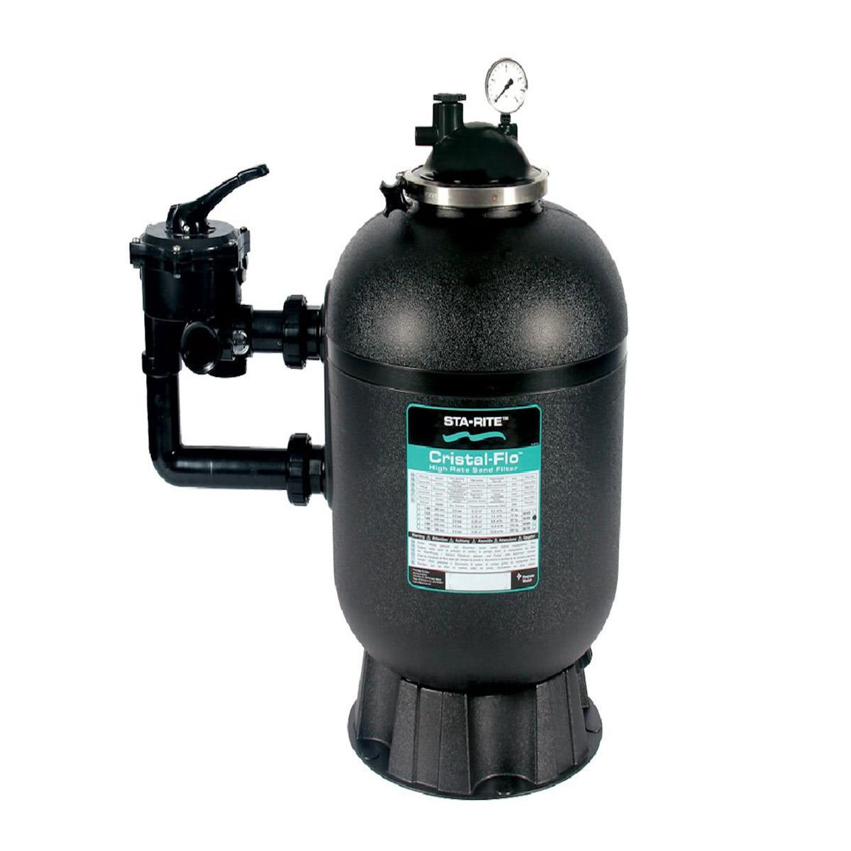 Pentair Filtre à sable Cristal Flo Side 9,8 m³/h - Sta-Rite