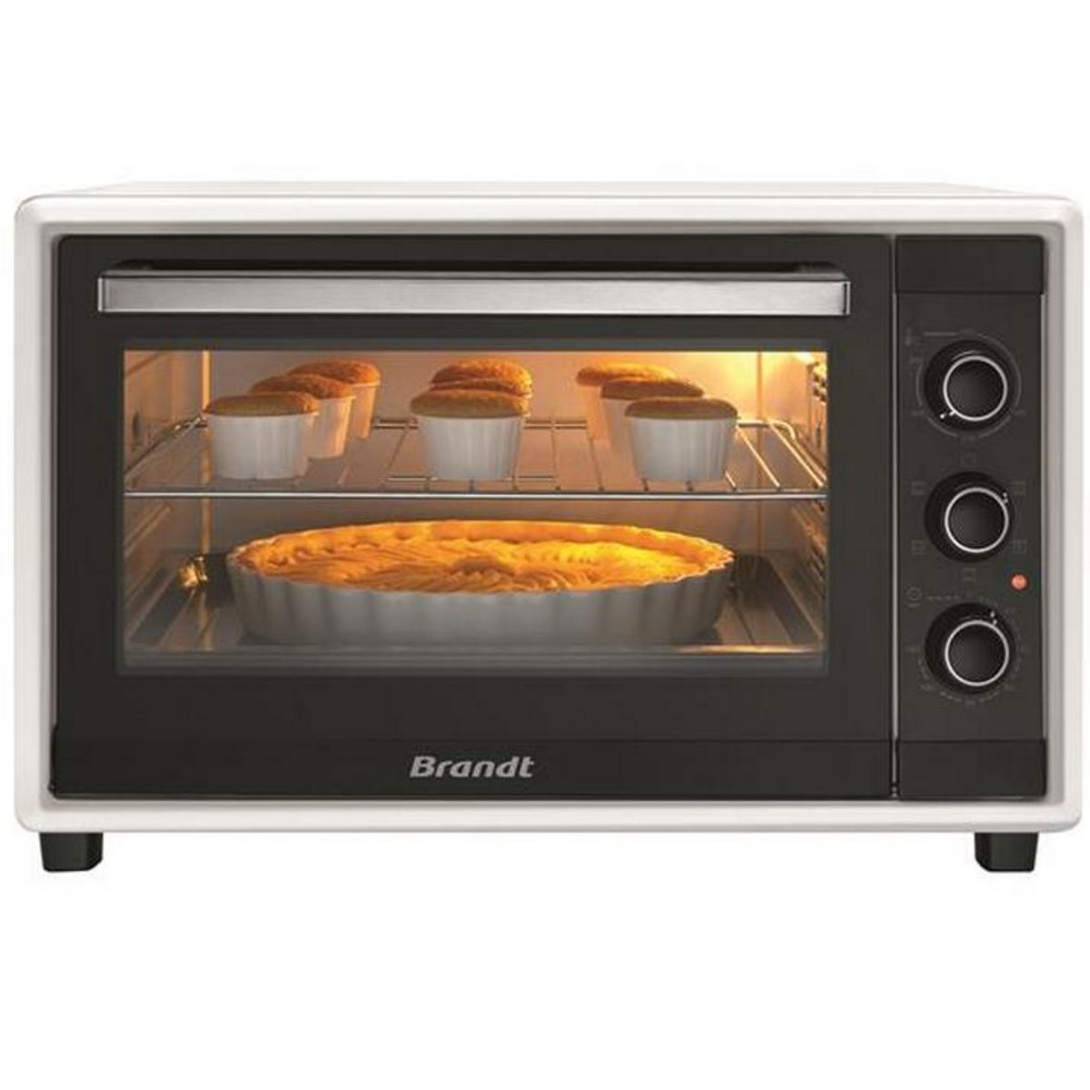 BRANDT Four multifonction chaleur tournante 50l 2200w blanc - fc55muw