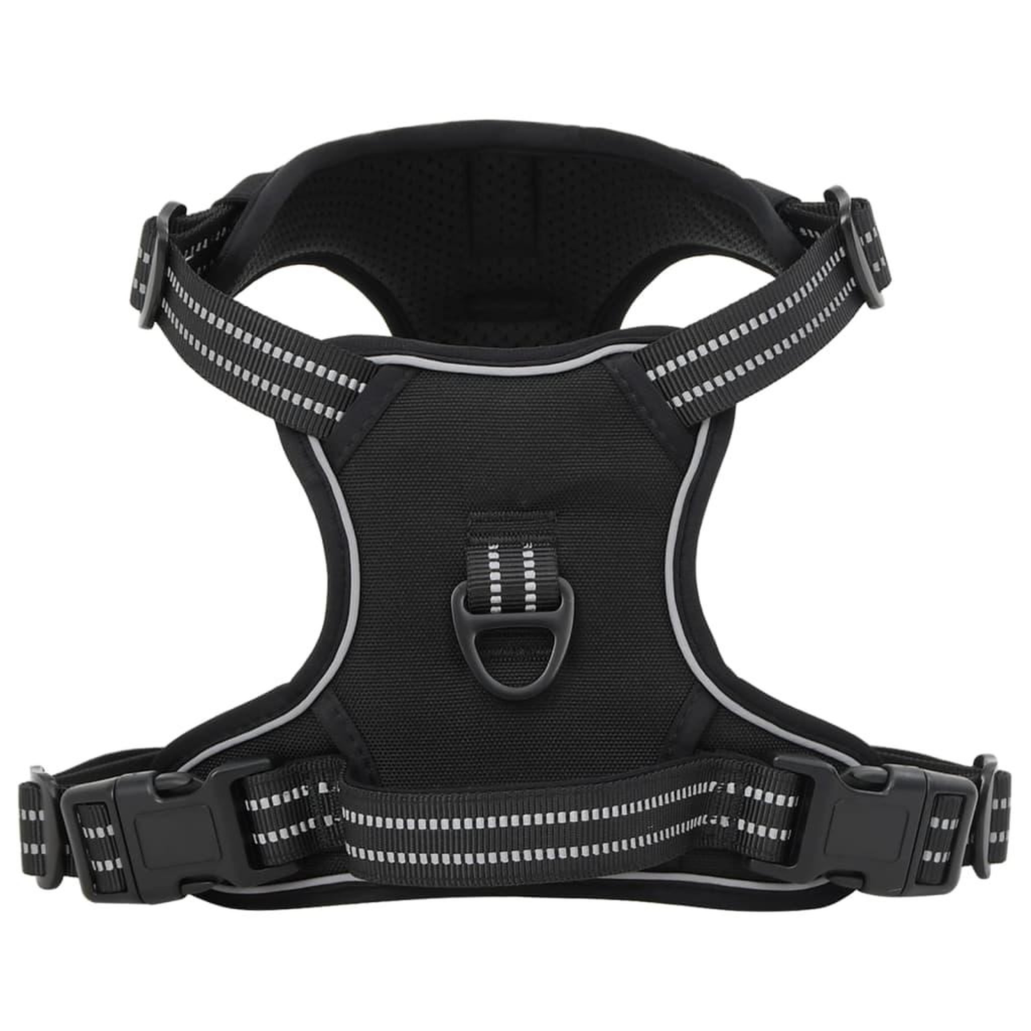 VIDAXL Harnais pour chien avec bandes reflechissantes reglables noir M