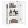 Voir la diapositive 5 : VIDAXL Armoire murale blanc 69,5x34x90 cm