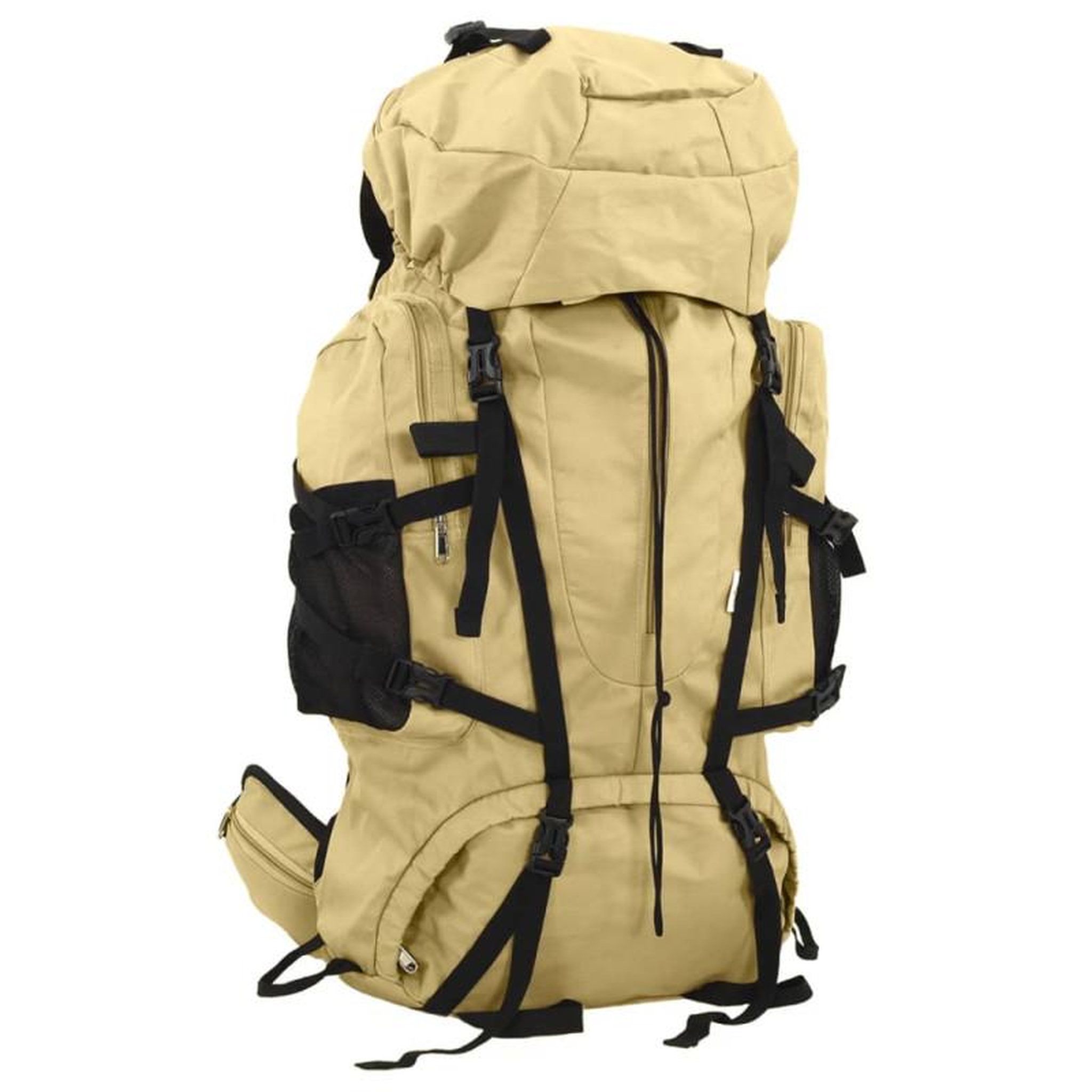 Voir la diapositive 1 : VIDAXL Sac à dos de randonnée kaki 100 L tissu oxford