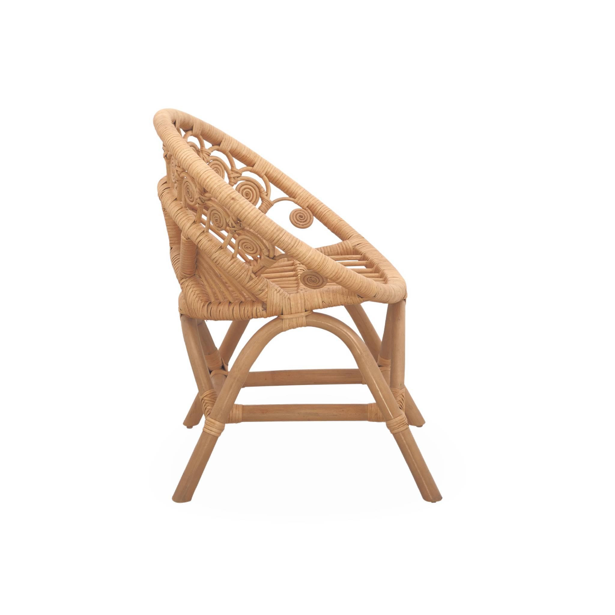 Voir la diapositive 6 : SWEEEK Chaise enfant en rotin Alice