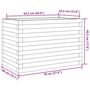 Voir la diapositive 6 : VIDAXL Jardiniere 70x40x45,5 cm bois de pin impregne