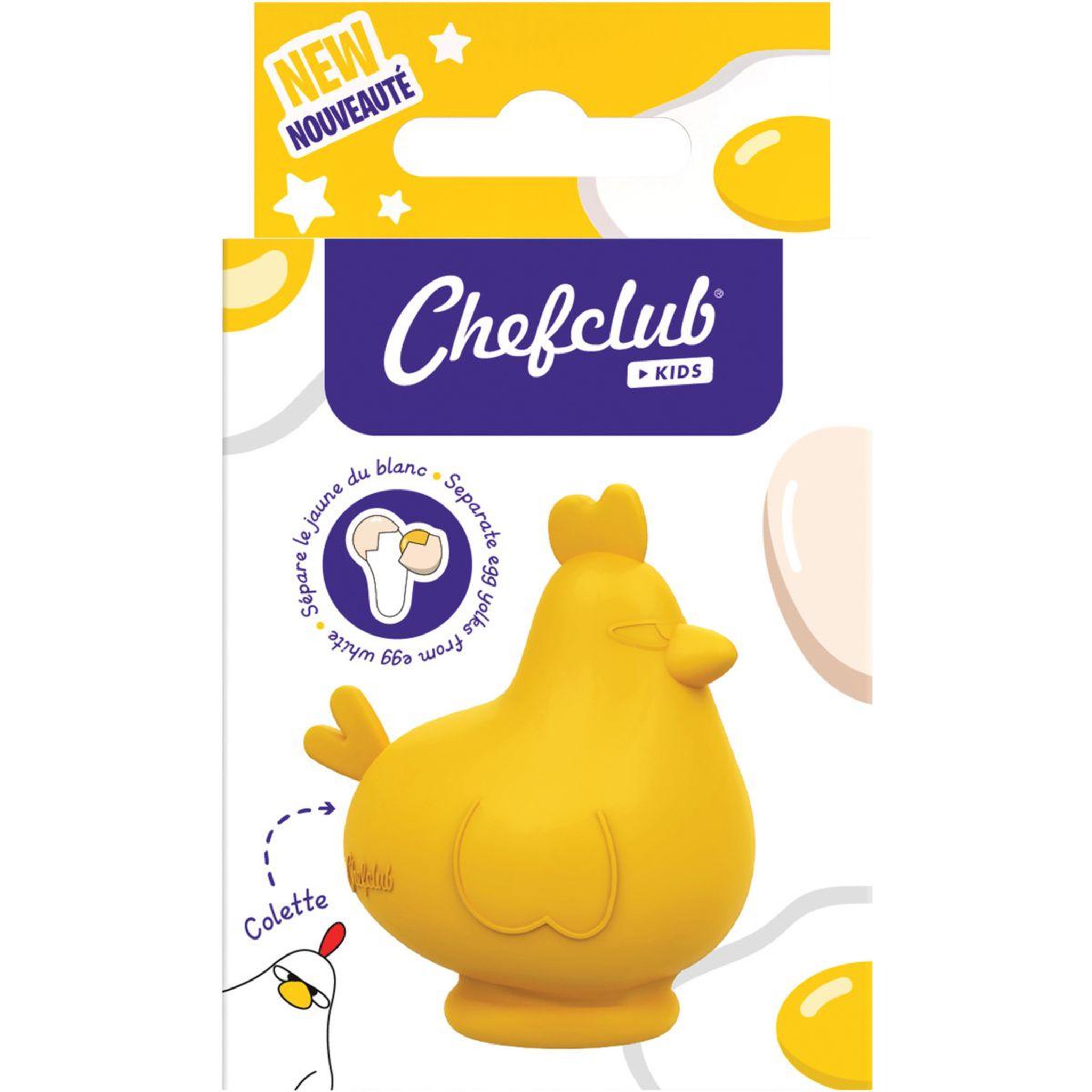 Voir la diapositive 2 : CHEFCLUB Séparateur d'oeufs à oeuf