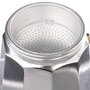 Voir la diapositive 2 : SECRET DE GOURMET Cafetière Italienne  6 Tasses  18cm Argent