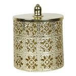 Paris Prix Boîte Déco en Métal  Ajourée  14cm Doré