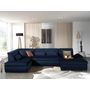 Voir la diapositive 2 : LISA DESIGN Vermont - canapé panoramique d'angle gauche - 7 places - xxl - en velours