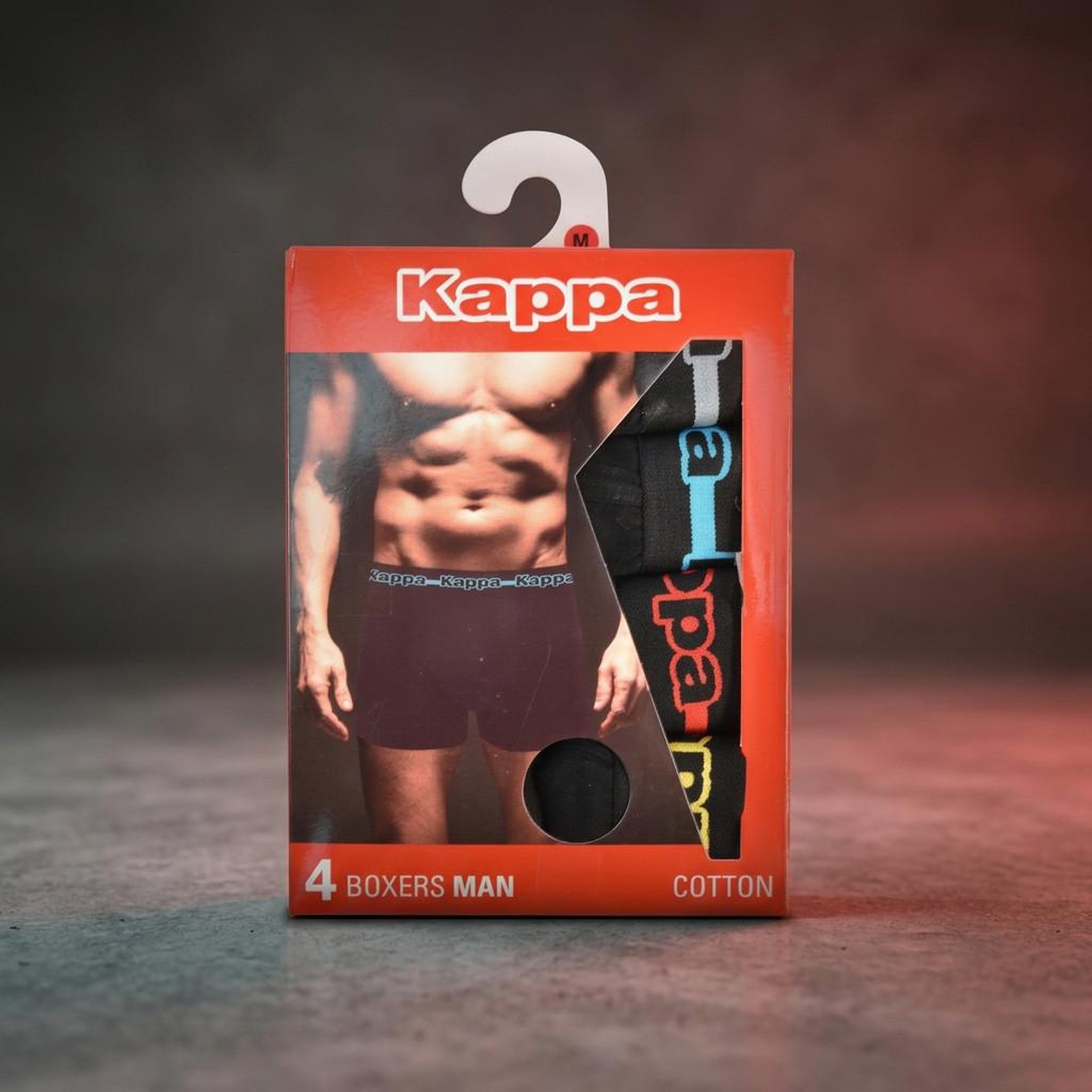 Voir la diapositive 4 : KAPPA KAPPA Boxers Homme Pack de 4 (Lot) - Coton, Coffret Cadeau