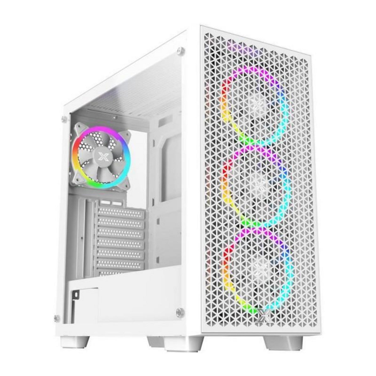 Xigmatek Boîtier PC - XIGMATEK - Gaming G Pro Arctic (Blanc) - Moyen tour - Format E-ATX - 4x120mm LED A-RGB