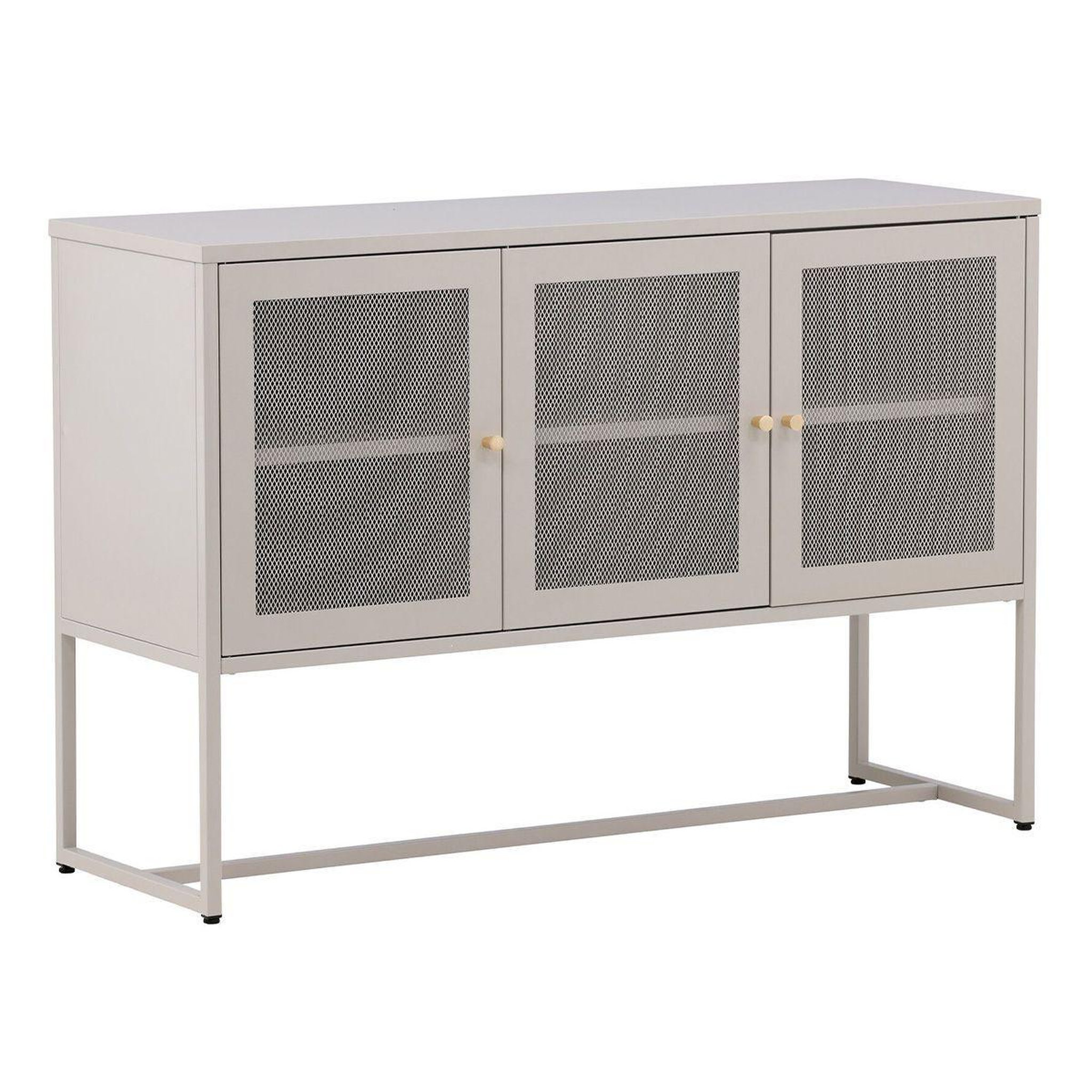 Paris Prix Bahut 3 portes en métal  malla  120cm beige
