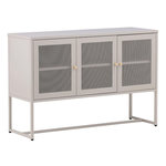 Paris Prix Bahut 3 Portes en Métal  Malla  120cm Beige