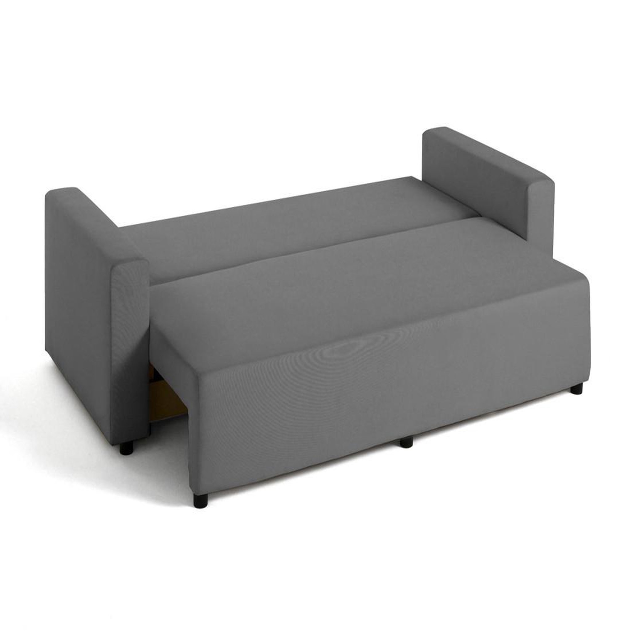 Voir la diapositive 2 : BEST MOBILIER Regala - canapé 3 places - convertible avec coffre - en tissu