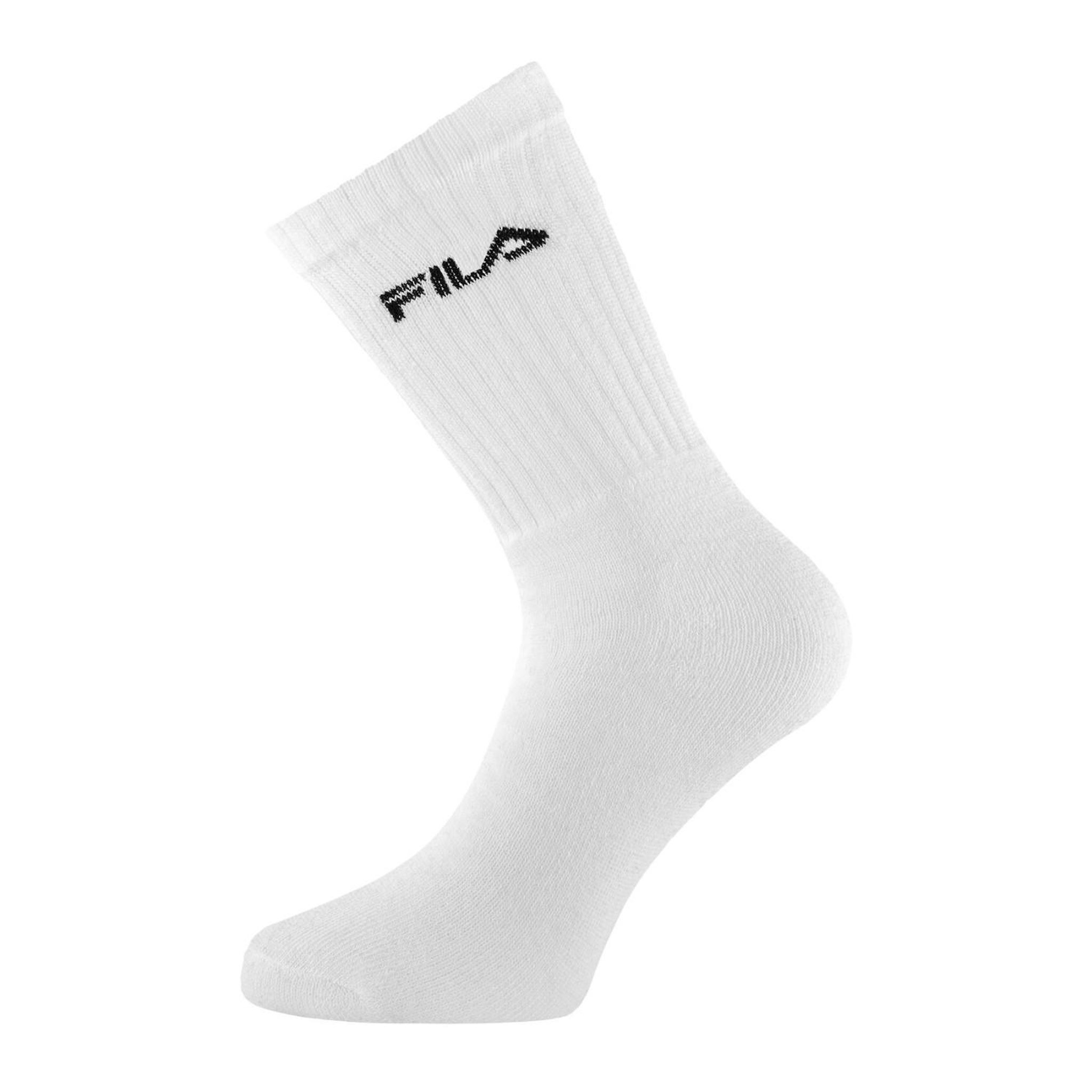Voir la diapositive 3 : FILA Lot de 6 paires de tennis homme F9581 Blanc