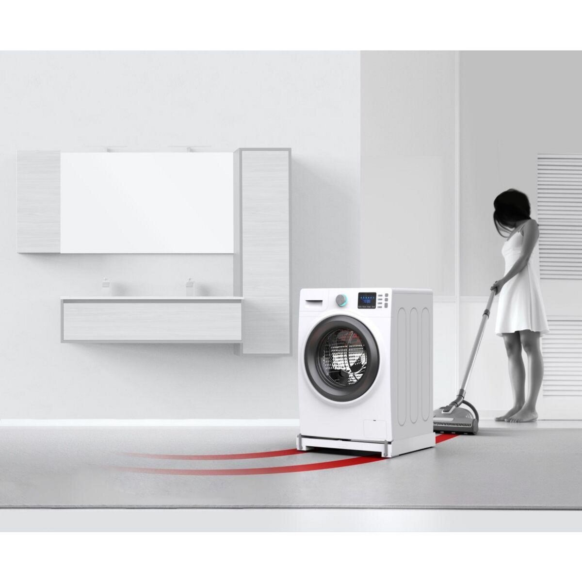 Meliconi Socle Mobile anti-vibration pour LL/LV/Réf/SL