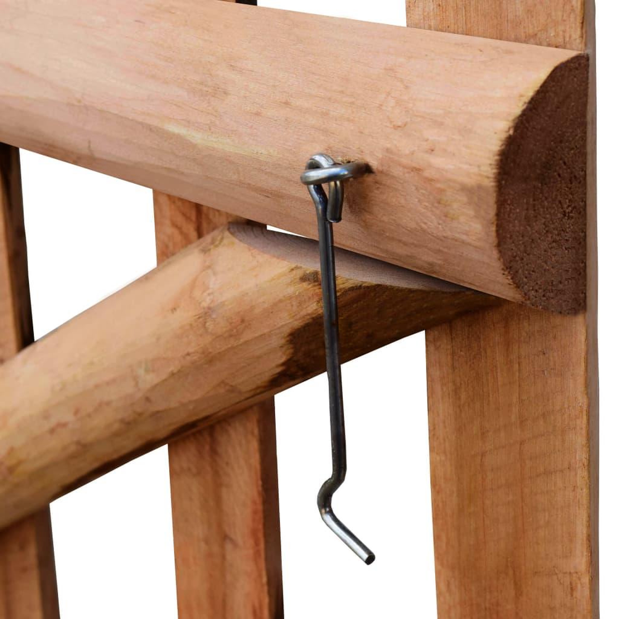 Voir la diapositive 4 : VIDAXL Portillon de cloture Bois de noisetier impregne 100x60 cm