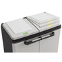 Voir la diapositive 5 : Keter Keter Armoire de recyclage Split Basic Gris et noir 85 cm