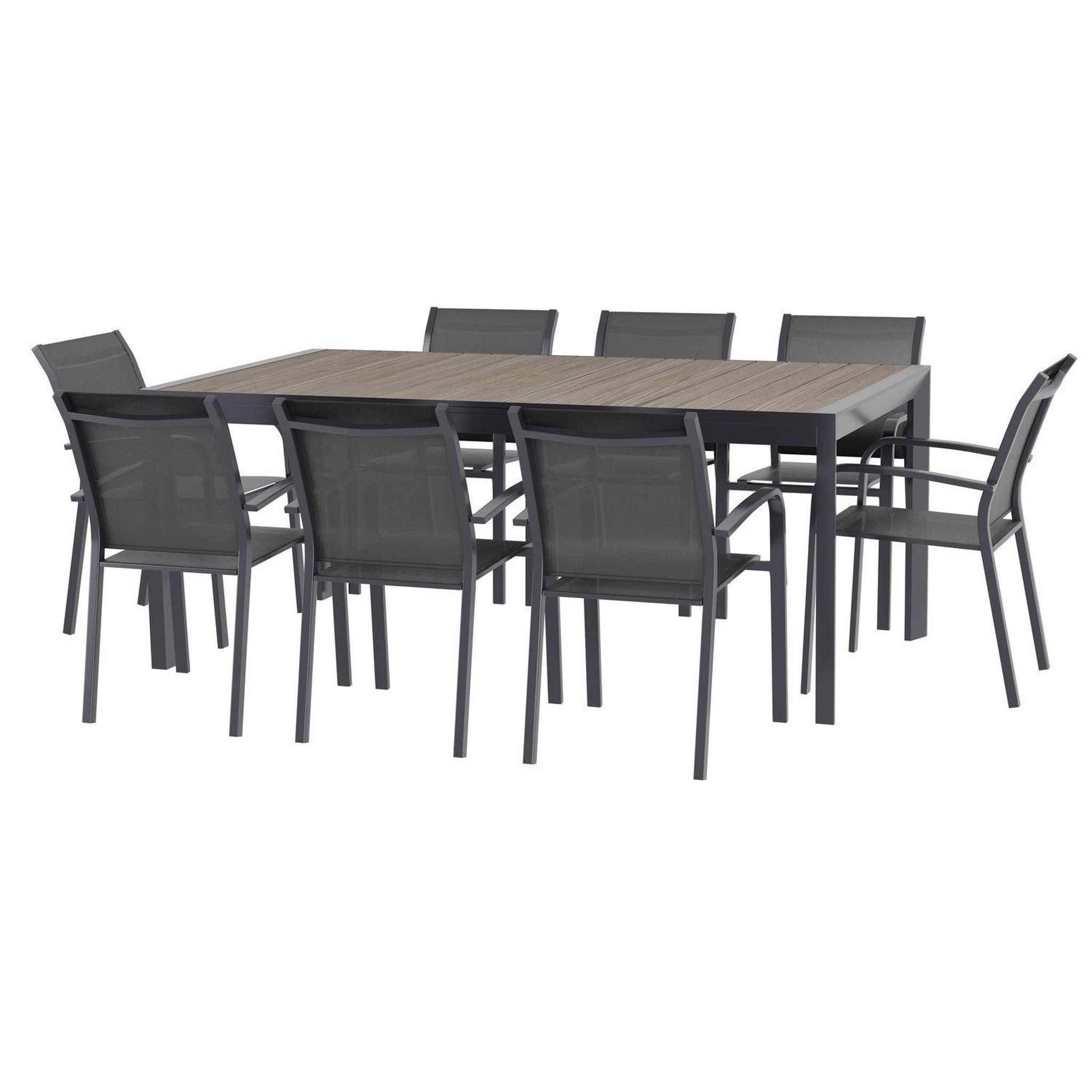 Voir la diapositive 5 : HESPERIDE Table de jardin extensible Evasion en aluminium