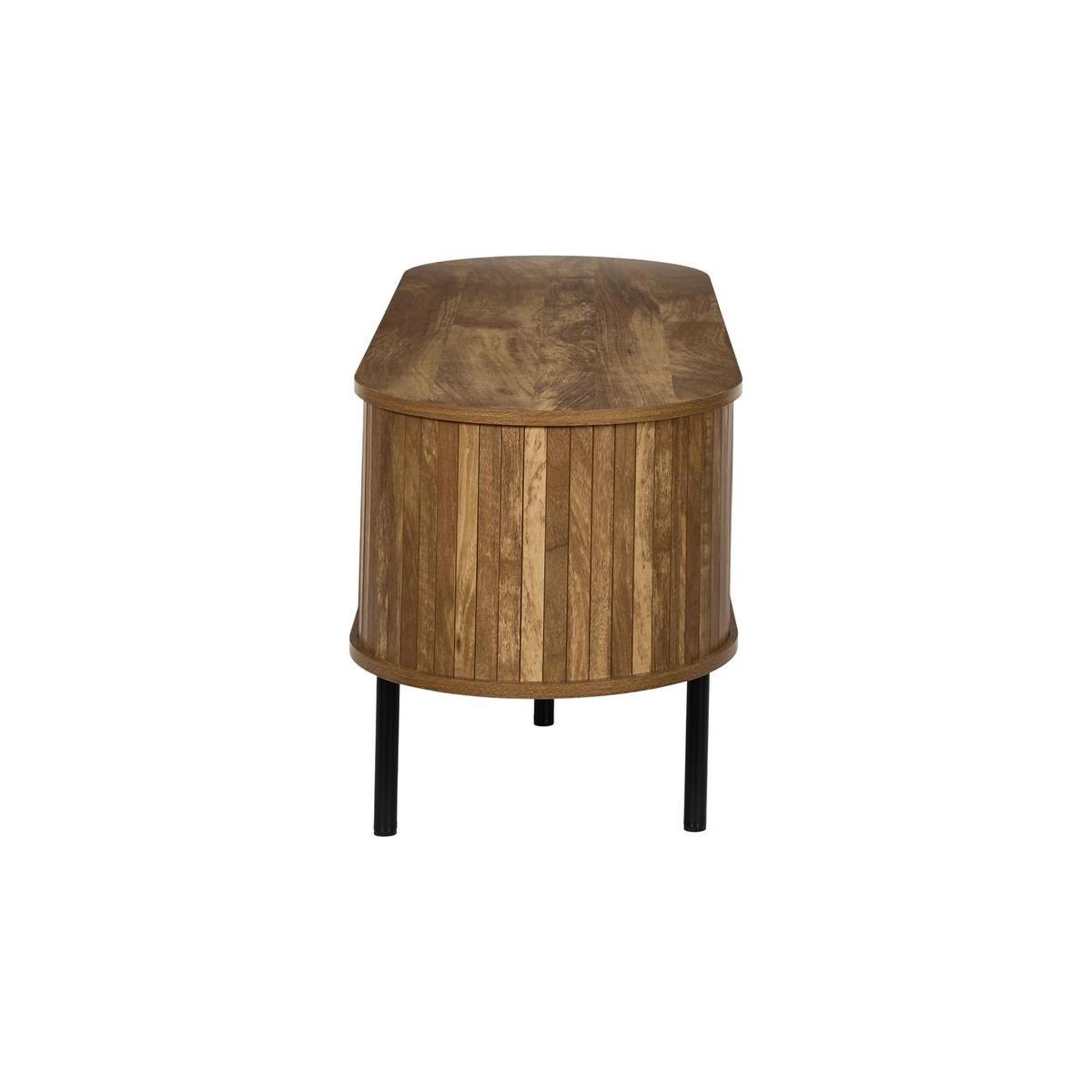Voir la diapositive 4 : The Home Deco Factory Meuble tv avec porte  heritage  117cm marron