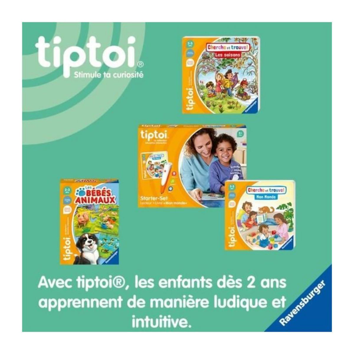RAVENSBURGER Ravensburger-tiptoi Starter Mon Monde-4005556001743-A partir de 2 ans