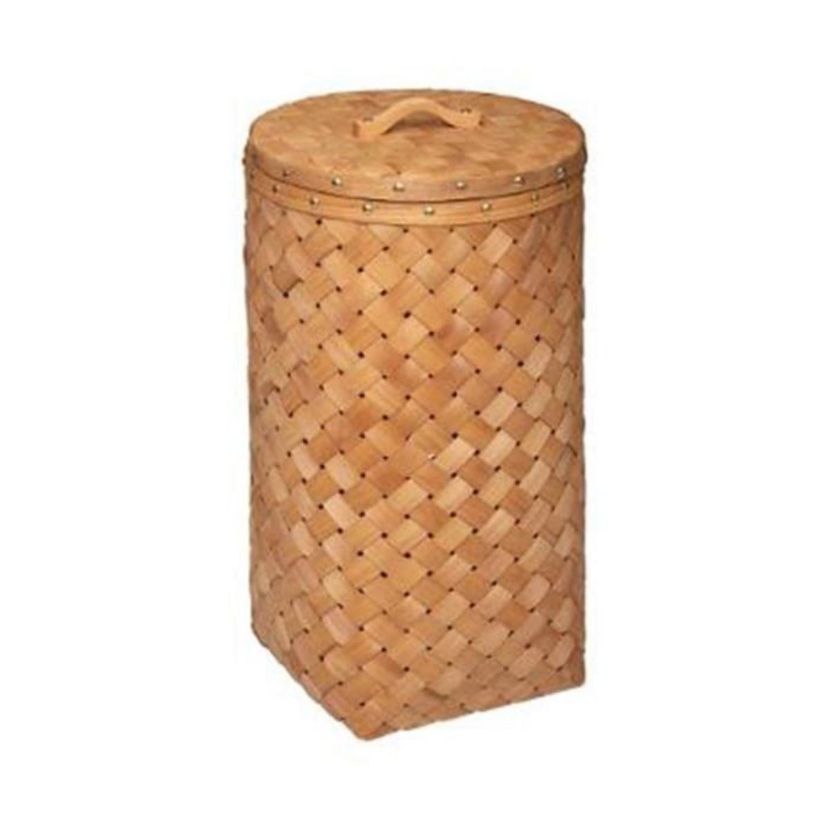 Paris Prix Lot de 2 Paniers à Linge  Bois  62cm Caramel