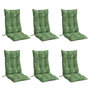 Voir la diapositive 3 : VIDAXL Coussins de chaise a dossier haut lot de 6 modele de feuille