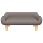 Voir la diapositive 3 : VIDAXL Lit pour chien taupe 70x40x24 cm tissu