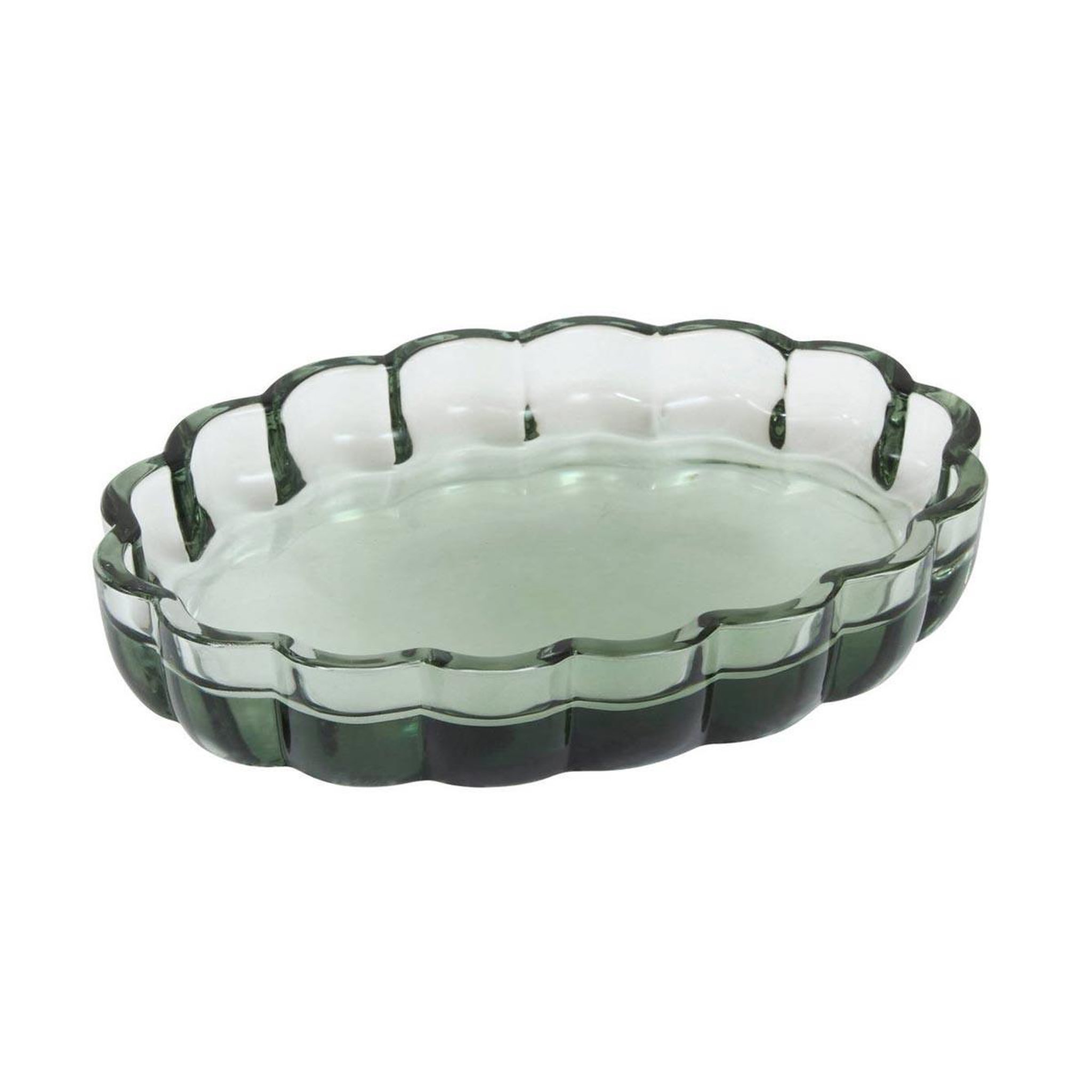 FIVE Porte-savon en verre  floréa  13cm vert
