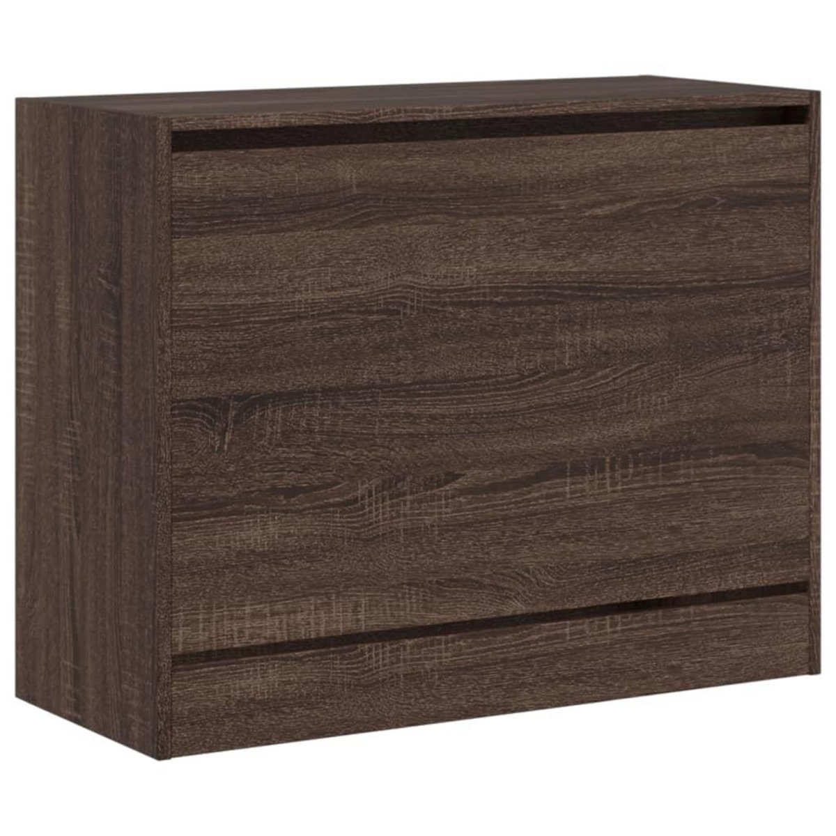 VIDAXL Armoire a chaussures chene marron 80x34x63 cm bois ingenierie