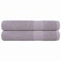 Voir la diapositive 1 : VIDAXL Serviettes de sauna 2 pcs gris 80x200 cm 360 g m² 100% coton