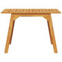 Voir la diapositive 4 : VIDAXL Table a manger de jardin 110x56x75 cm bois massif d'acacia
