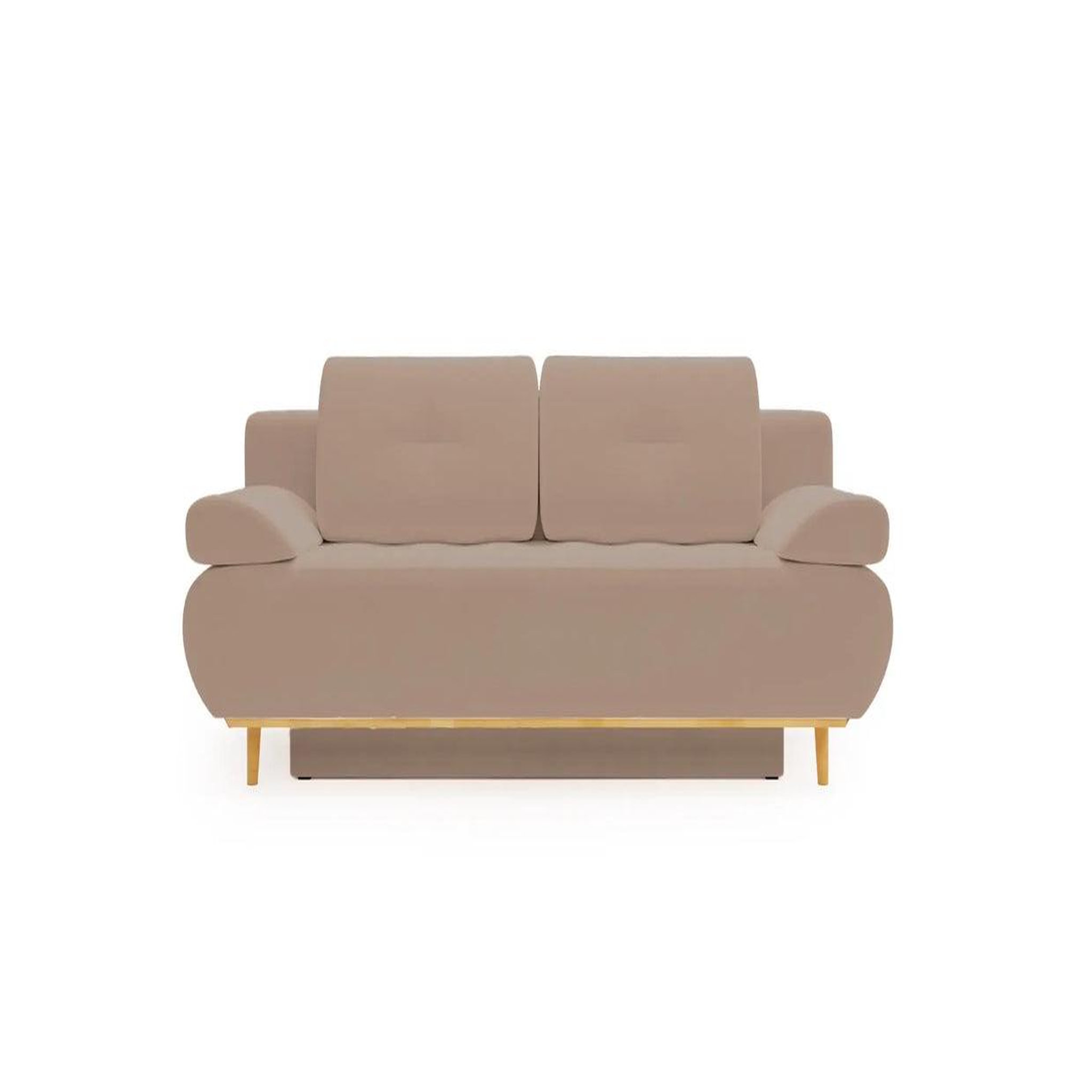 Voir la diapositive 1 : CASANOVA PARIS Amaro - canapé droit convertible tissu velours 2 places